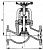 Клапан 521-01.141 запорный фланцевый проходной сальниковый Ду 100 Ру 25 