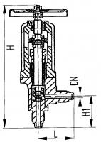 Клапан 521-35.3463 запорный под приварку угловой Ду 20 Ру 63 