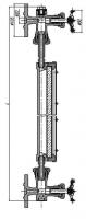 Колонка ВН598-40-01 (без клапанов) указательная со стеклом рифленым Ду 10 Py 40 