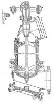 Клапан 587-03.160 фланцевый бортовой вентиляционный с гидроприводом Ду 300 