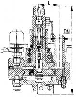 Клапан 525-35.2263-02 редукционный штуцерный угловой односедельный Ду 20 Py 400 