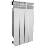 Радиатор алюминиевый литой 70/500 182Вт 4-секционный, Seagull LUX 