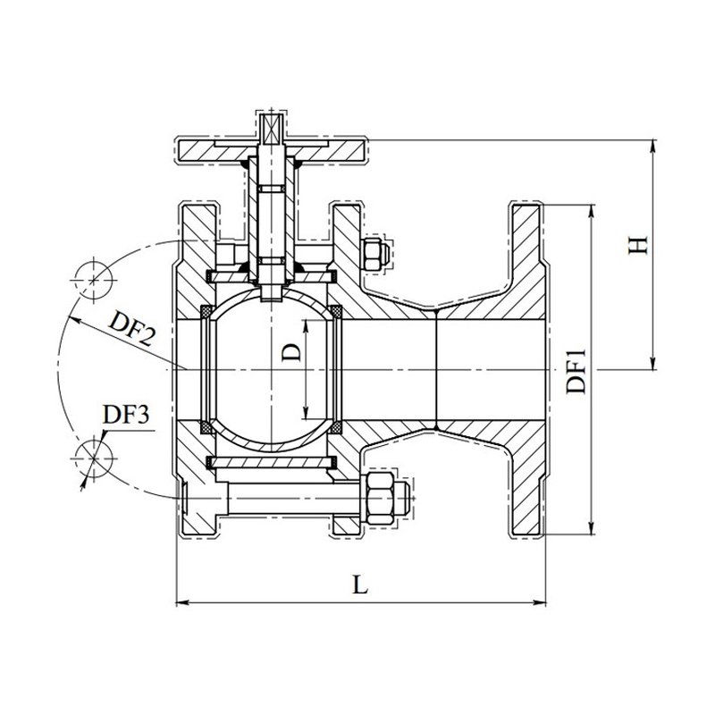 Кран шаровый чертеж. Кран шаровый ду100 чертеж. Кран стальной шаровой фланцевый ду150 чертёж. Схема кран шаровый Ду 50 фланцевый. Шаровый кран pn16 чертёж.