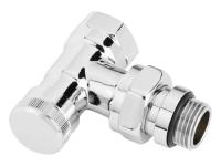 Клапан 2-труб.система боковое подкл. PN 10 RLV-15 CX , Ду 15, угловой, хромированный, Danfoss 003L0273 