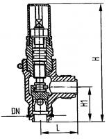 Клапан 525-35.707 дроссельный односедельный штуцерный угловой Ду 25 Py 10 