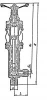 Клапан 521-35.3549 запорный штуцерный угловой бессальниковый Ду 10 Ру 63 