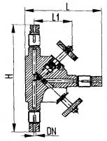 Клапан 5521-35.3223-01 для манометра со специальными штуцерами Ду 6 Py 250 