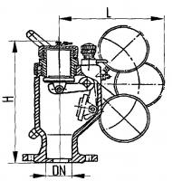 Клапан 528-03.020 самозапорный для измерительных труб Ду 50 Py 2 