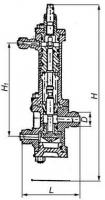 Клапан 587-35.9027-05 штуцерный проходной с сервоприводом Ду 10 Py 10 