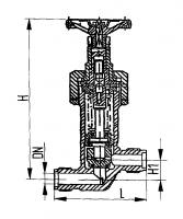 Клапан 522-03.135 невозвратно-запорный штуцерный проходной бессальниковый с герметизацией Ду 20 Ру 63 