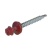 Саморезы с шестигранной головкой, шайбой и резиновой прокладкой, крупная резьба, наконечник - сверло, рубиново-красный, RAL3003. Мелкая фасовка 