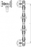 Колонка 598-03.023-07 указательная с цилиндрическими стеклами и клапанами Ду 10 Py 16 