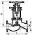 Клапан 522-03.093 невозвратно-запорный фланцевый проходной сильфонный Ду 100 Ру 10 