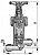 Клапан 521-35.1520 запорный штуцерный проходной бессальниковый с герметизацией Ду 25 Ру 40 