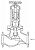 Клапан 587-35.081 фланцевый проходной с сервоприводом прямого действия Ду 125 Py 10 