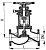 Клапан 522-35.1232 невозвратно-запорный фланцевый проходной сильфонный Ду 100 Ру 64 