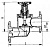 Клапан 521-182.115 запорный проходной со специальными фланцами Ду 80 Ру 10 