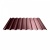 Профнастил МП20 (0.7мм) | цвет Шоколад 8017 | длина листа 1000 мм