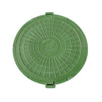 Люк полимерно композитный ЛМ -60 круглый нагрузка 15кН зелёный 