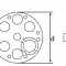 Рондоль для крепления теплоизоляции к металлическому или деревянному основанию с термоколпачком (В и S) 