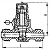 Клапан 525-03.054 дроссельный штуцерный проходной Ду 20 Py 10 