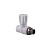 Вентиль для радиатора ПП-НР 20-1/2'' PN25, прямой, с американкой, белый, РосТурПласт 10531 