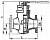 Кран фланцевый трехходовой сальниковый 536-ЗМ340-02, ИТШЛ.491755.005-02 Ду 80 Py 6 