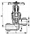 Клапан 522-35.1067 невозвратно-запорный штуцерный проходной сальниковый Ду 20 Ру 25 
