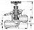 Клапан ИТШЛ.492111.004 быстрозапорный штуцерный проходной с тросиковым приводом Ду 25 Py 6 
