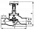 Клапан 521-03.444-02 запорный проходной с присоединением под дюрит Ду 32 Ру 6 