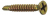 Саморезы оконный с уменьшенной потайной головкой с насечками для раззенковки, частая резьба, желтый цинк, сверло (КНР) 