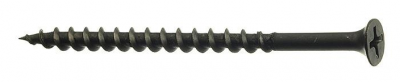Саморезы с потайной головкой, крестообразным шлицем Phillips 2, острым наконечником, крупная резьба,оксидированные (кг) КНР 