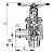 Клапан 521-35.3200-01 запорный штуцерный угловой для высоких давлений Ду 32 Ру 400 