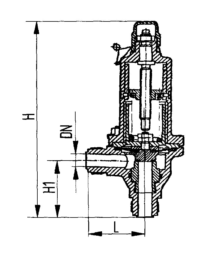 Клапан предохранительный чертеж клапана