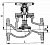 Клапан 522-35.4167 невозвратно-запорный фланцевый проходной Ду 80 Ру 10 