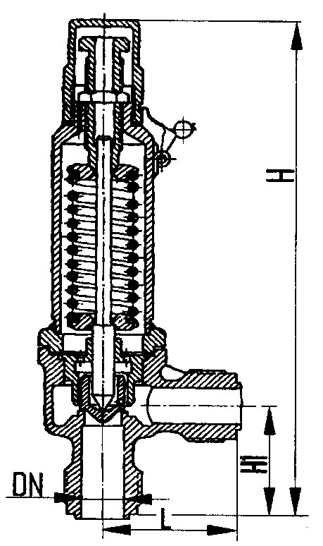 Клапан предохранительный чертеж клапана