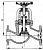 Клапан 521-01.163 запорный фланцевый проходной сальниковый Ду 25 Ру 40 
