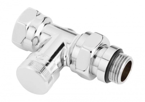 Клапан 2-труб.система боковое подкл. PN 10 RLV-15 CX , Ду 15, прямой, хромированный, Danfoss 003L0274 