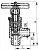 Клапан 521-03.387 запорный штуцерный угловой Ду 15 Ру 160 