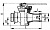 Кран дюрито-цапковый проходной сальниковый 536-Е82 Ду 20 Py 25 