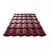 Металлочерепица Монтеррей | цвет Шоколад 8017 | толщина металла 0,5 мм