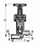 Клапан 522-03.125 невозвратно-запорный штуцерный проходной бессальниковый с герметизацией Ду 20 Ру 63 